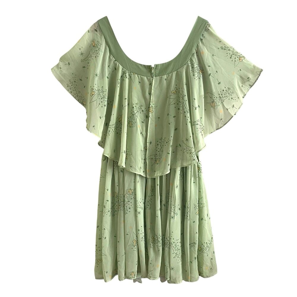 Her Universe Disney Peter Pan Tinker Bell Retro Dress L Cosplay Costume Fantasy - Picture 3 of 13